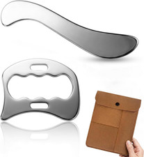 2PCS Stainless Steel Muscle Scraper Tool for Deep Tissue Massage