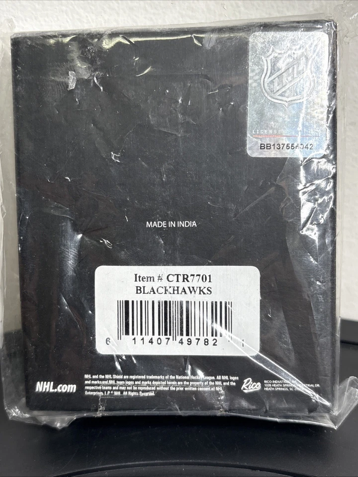 Винтажный новый из старых запасов холщовый складной бумажник NHL Chicago Blackhawks CTR7701 Rico Industrie - Изображение 2 из 4
