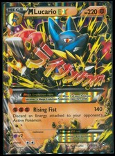 M Lucario EX 55/111 Holo EX Rare Furious Fists Pokemon HP
