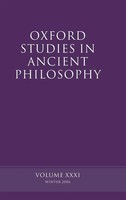 David Sedley | Oxford Studies In Ancient Philosophy | Buch | Englisch (2007)