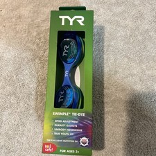 TYR Kids' Swimple Goggles - Blue/green. For ages 3 And Up Durafit, Anti-Fog