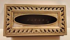 Syroco tissue box, Gold, Vintage, Antique, Home decor, Syracuse NY — photo 2