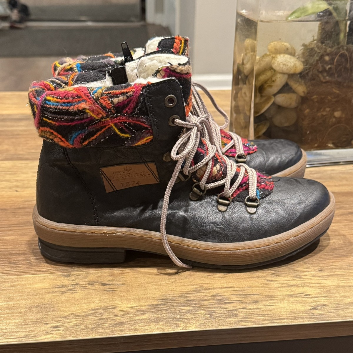 Rieker Winter Boots Womens Felicitas Multicolor Leather