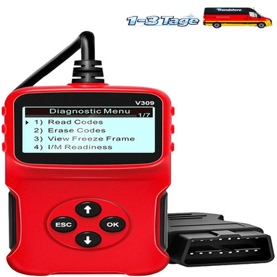 OBD2 Diagnosegerät V309 LCD Display OBDII Adapter KFZ Fehlercode Leser