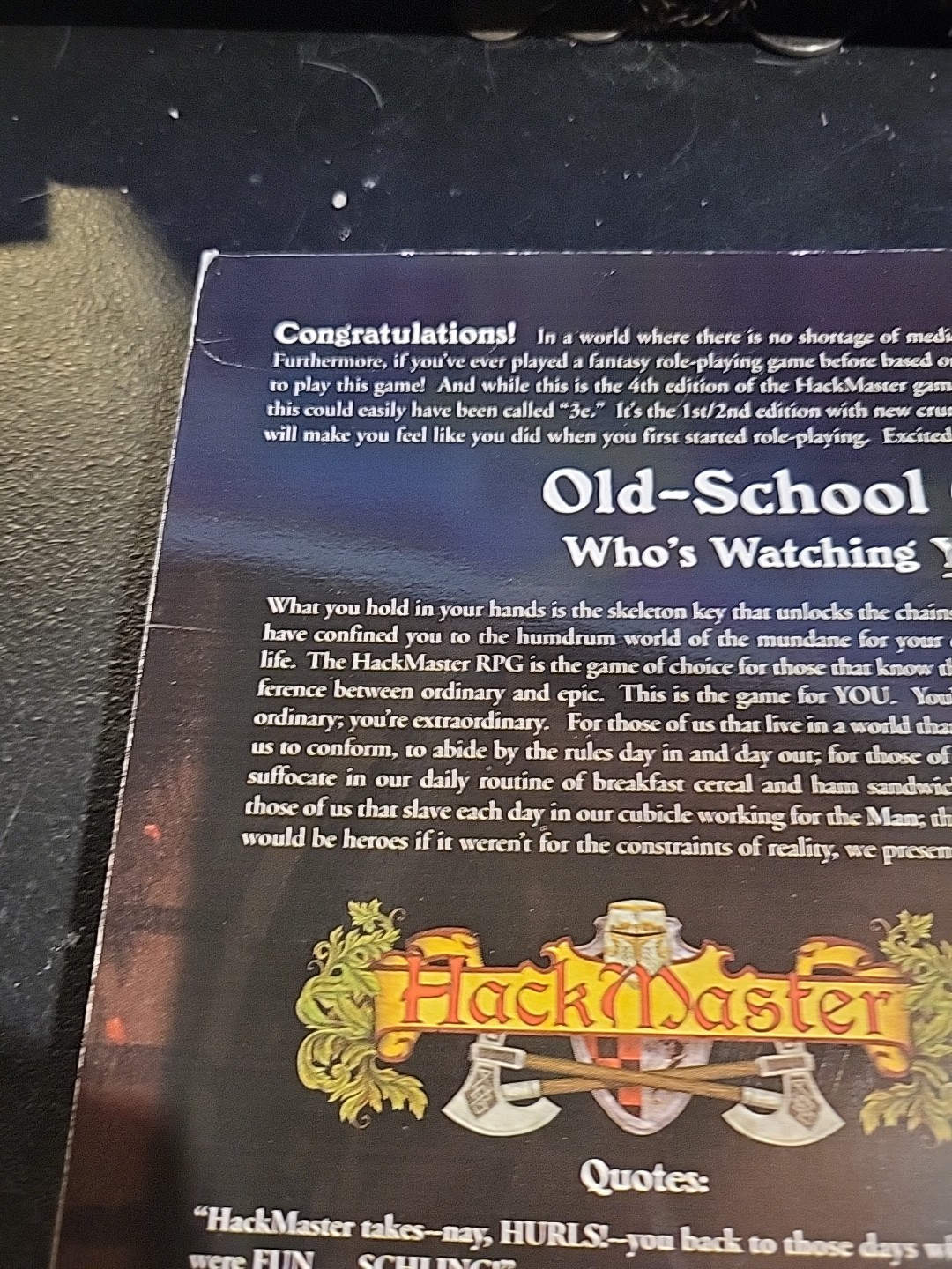 Hackmaster Player's Handbook K&C2100 Kenzer and Company Dungeons and Dragons 1st