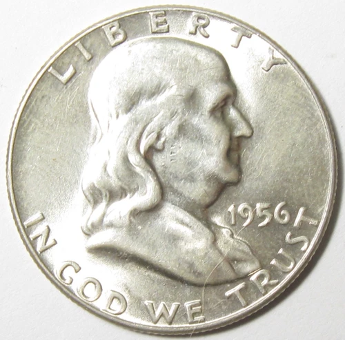 1956 Franklin Half Dollar - BU Uncirculated - 90% Silver - #1625-6