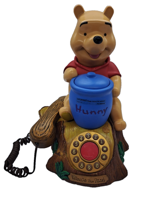 Vintage Walt Disneys Animated Winnie the Pooh Talking Telephone