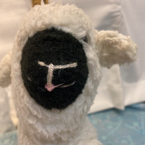 Vtg Bantam Plush Lamb Toy Stuffed Animal Baby Farm Wire Feet Posable-A9 - Picture 7 of 11