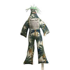 Original Dammit Doll 14 In Tall Blue Pattern Stress Reliever Doll Blue Hair