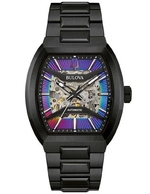 Bulova 98A320 Armbanduhr Maquina Automatik 40mm 5ATM Herren Blau Schwarz