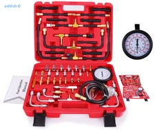 Pro Fuel Injection Pressure Tester Kit Gauge 0-140 PSI