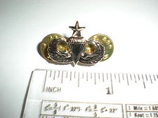 US ARMY MINIATURE SENIOR PARACHUTIST BADGE - ANODIZED