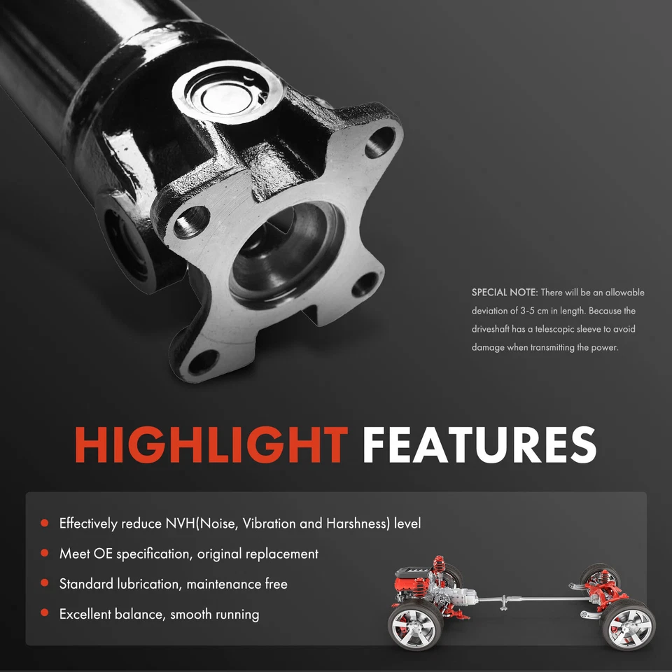 Реквизитный вал заднего привода в сборе для Ford Ranger 1998-2011 Mazda RWD с ручной коробкой передач - Изображение 4 из 4