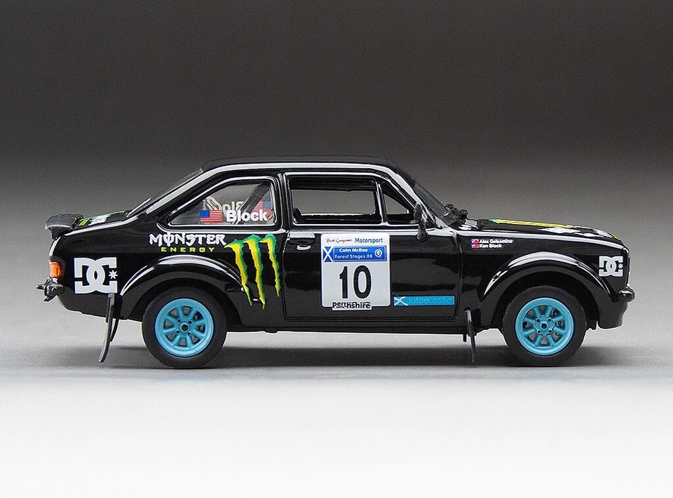VITESSE 1/43 FORD ESCORT MK2 MKII RS1800 COLIN MCRAE FOREST RALLY 2008 KEN BLOCK - Image 3 of 4