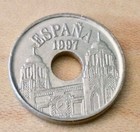SPAIN 🇪🇦  25 PESETAS COIN 1997  MELILLA 1497-1997  Free Shipping! — photo 2
