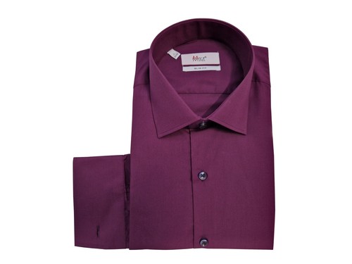Herren Hemd Slim-fit lang Arm 47/48 Gr.3XL Violett - Bild 7 von 9