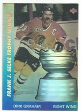 DIRK GRAHAM 1991-92 UPPER DECK AWARD WINNER HOLOGRAM CARD NM-MT CONDITION 