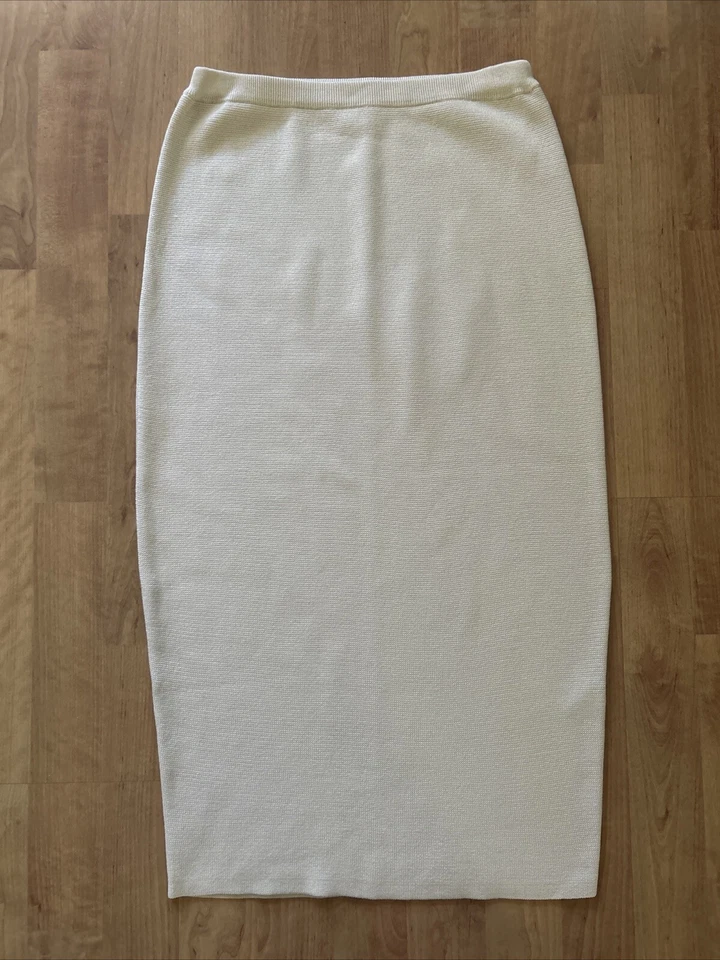 EILEEN FISHER ELASTIC WAIST STRETCH WOOL BLEND PENCIL SKIRT PETITE SIZE PP EUC