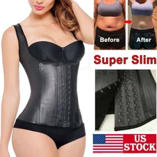 Faja Colombiana para Mujer Latex Chaleco Entrenador de Cintura y Abdomen Shaper