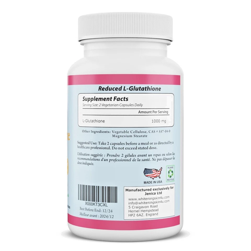 BeShiny L-Glutathione Skin Whitening pills 1000mg Supplement Antioxidant Anti - Image 2 of 4