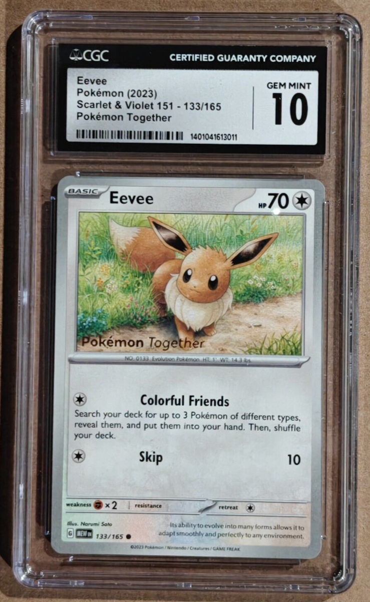 ENGLISH Pokemon 151 Eevee 133/165 Pokemon Together POKE POST POP
