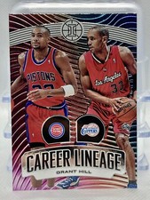 2019-20 Panini Illusions Career Lineage Grant Hill #24 HOF Pistons Clippers