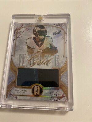 2024 Devonta Smith /24 Panini Gold Standard - White Gold #WG-DSH (MEM)