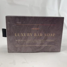 FRINGE Triple Milled Luxury Natural Vegetable Base Bar Soap 5oz Marble Box