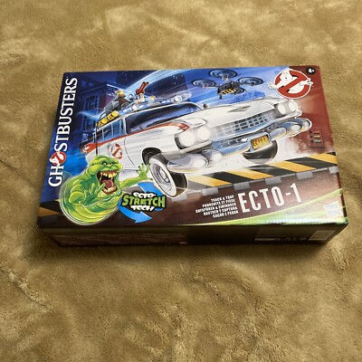 2024 Ghostbusters Ecto-1 Ecto-Stretch Tech with Slimer Figure New Frozen Empire