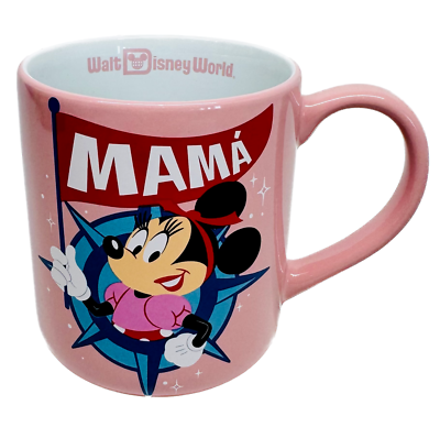 Walt Disney World Parks MAMA Minnie Mouse Pink Castle Mug - Mother's Day |  eBay