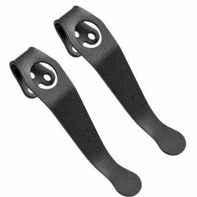 2PC Deep Carry Pocket Clip For Spyderco Paramilitary 2 Delica 4 Endura 4 Stretch