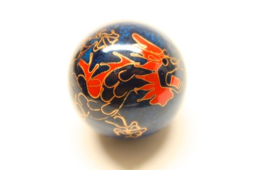 Bolas de campana china vintage en caja original dragón yin yyang ejercicio meditación - Imagen 2 de 12