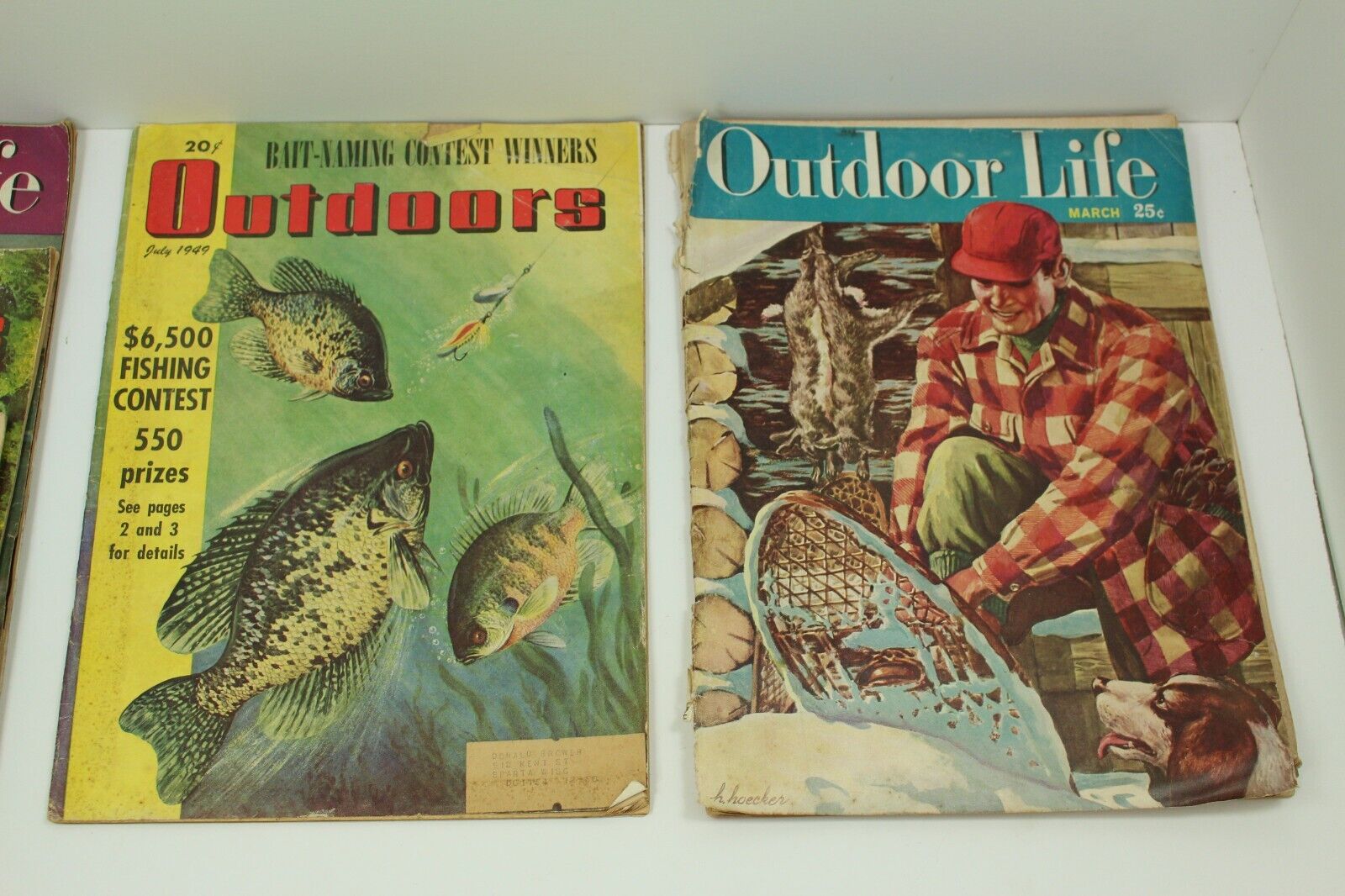 Magazine Lot Vintage Sports Afield Outdoorsman Outdoor Life Mostly 1949