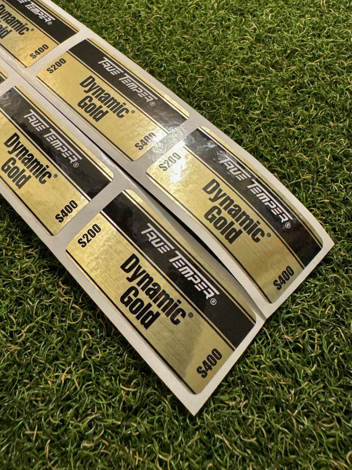 (Set of 10) True Temper Dynamic Gold Golf Shaft Labels R300,S200,S300