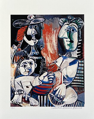 Pablo Picasso CHILD & TWO WOMEN Estate Signed Limited Edition