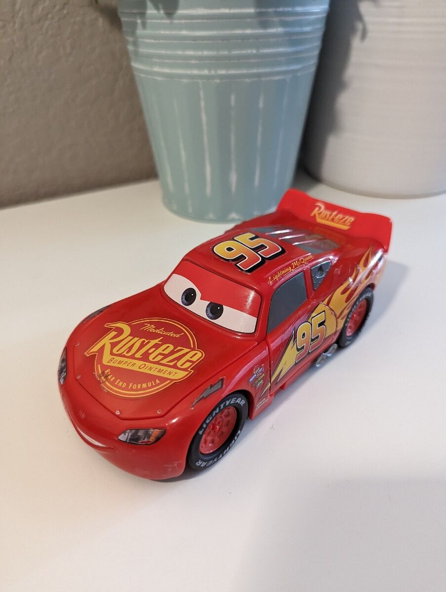 Cars 3 Lightning Mcqueen Crazy Crash And Smash Rc Car Thinkway Toys Brand  NEW!