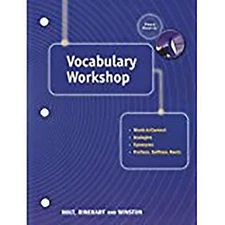 Vocabulary Workshop by Rinehart and Winston Staff Holt (2000, Trade Paperback)