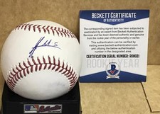 FRANCIS MARTES HOUSTON ASTROS ROOKIE YEAR SIGNED M.L. BASEBALL  BECKETT AUTH. R0