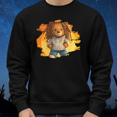 Teddy Bear Dreadlocks Sweatshirt Cosy and Perfect for Any Occasion S to 4XL