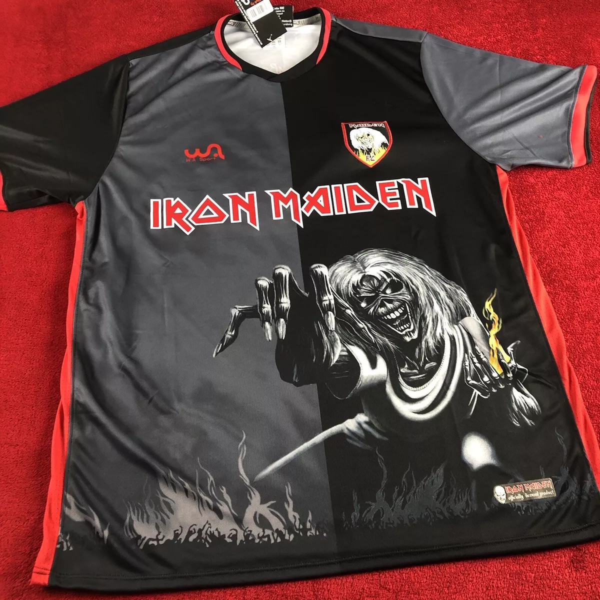 Iron maiden sales football shirt