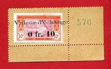 ( TM 02) TIMBRE MONNAIE DE LA COTE D'IVOIRE 0,10 Ct 1920 TRÈS RARE (Avec numéro)