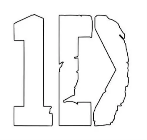 Pegatina con logotipo de calcomanía 1D de One Direction - Imagen 8 de 40