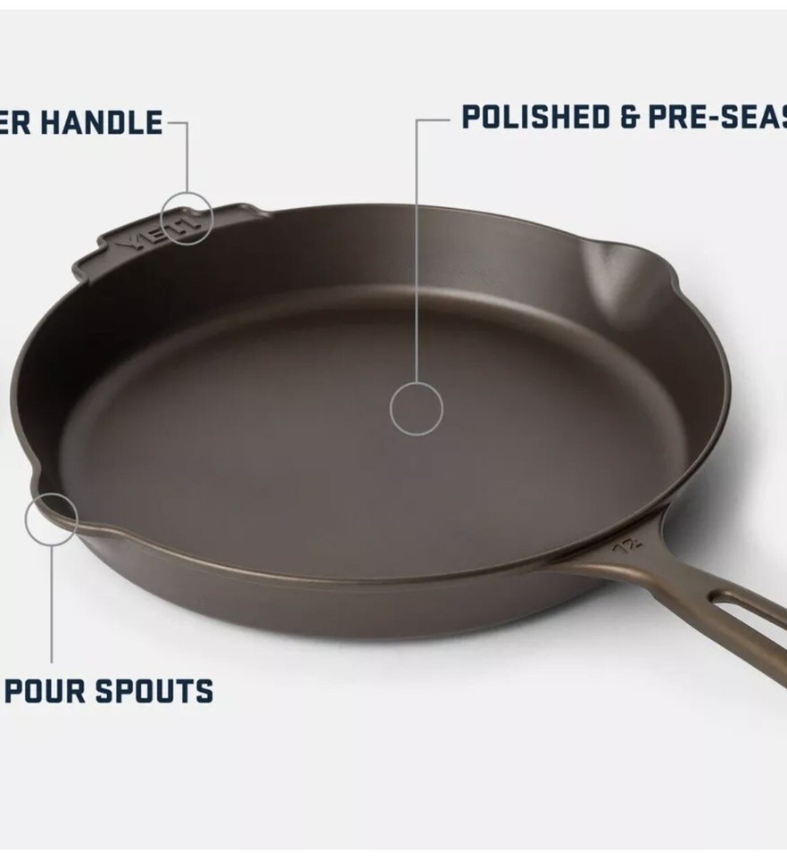YETI Cast Iron Skillet 12" Inch Pan Butter Pat Industries BRAND NEW