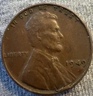 1949 Wheat Penny No Mint Mark-Good to Very Good Condition
