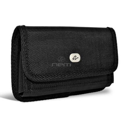 For Samsung Galaxy S8 / S8 Plus / S7 Nylon Canvas Pouch Holster Case Clip Cover