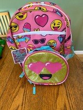 Kids Emoji Backpack  With Detachable Peva Lin...