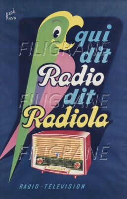 FERRANIA PELLICULE Rcju - POSTER HQ 50x70cm d'une AFFICHE VINTAGE