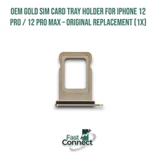 OEM Gold SIM Card Tray Holder for iPhone 12 Pro/12 Pro Max–Original Replacement