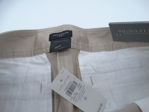 Ann Taylor Women's Shorts Size 6 Khaki Tan Signature Chino Shorts - Picture 7 of 10