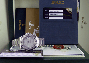 ROLEX-35mm-Midsize-Platinum-amp-SS-Yachmaster-35-Model-168622-SANT-BLANC